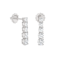 Earrings Ama Woman in White Gold Diamante Lab Grown 1.14 Ct AMA-OR-105-16 - AMA-OR-105-16